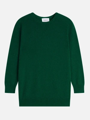 Perfect Cashmere Kaszmirowy sweter "Vanessa" w kolorze ciemnozielonym rozmiar: L