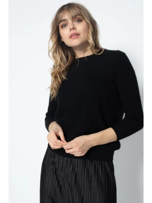 Perfect Cashmere Kaszmirowy sweter "Vanessa" w kolorze czarnym rozmiar: L