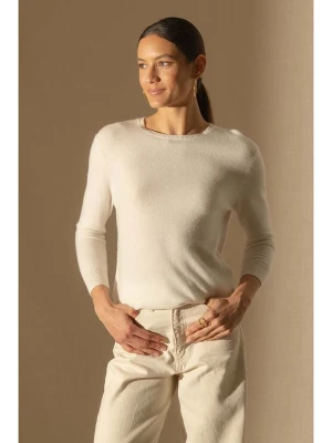 Perfect Cashmere Kaszmirowy sweter "Vanessa" w kolorze kremowym rozmiar: S