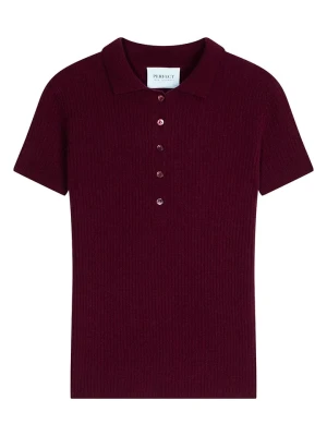 Perfect Cashmere Kaszmirowy sweter w kolorze bordowym rozmiar: L