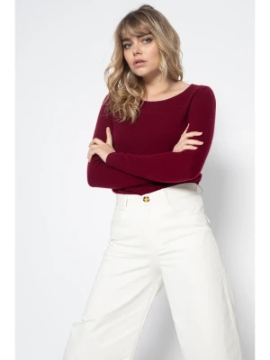 Perfect Cashmere Kaszmirowy sweter "Whitney" w kolorze bordowym rozmiar: S