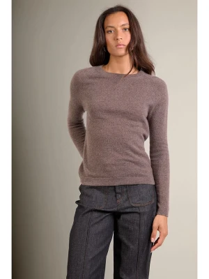 Perfect Cashmere Kaszmirowy sweter "Whitney" w kolorze szarobrązowym rozmiar: L