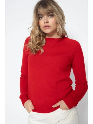 Perfect Cashmere Kaszmirowy sweter "Wilma" w kolorze czerwonym rozmiar: L