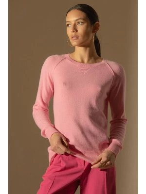 Perfect Cashmere Kaszmirowy sweter "Wilma" w kolorze szaroróżowym rozmiar: M