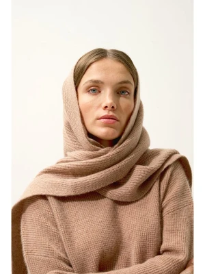 Perfect Cashmere Kaszmirowy szal "Lea" w kolorze beżowym - 180 x 30 cm rozmiar: onesize