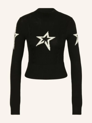 Perfect Moment Sweter Cable Z Wełny Merynosowej schwarz