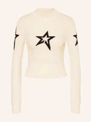 Perfect Moment Sweter Cable Z Wełny Merynosowej weiss