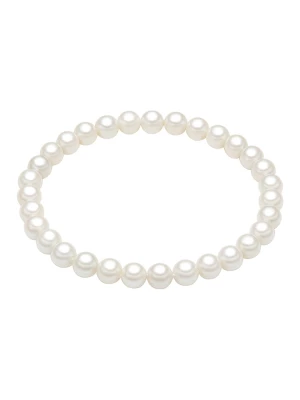 Perldesse Bransoletka perłowa w kolorze białym rozmiar: 17 cm