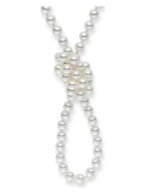 Perldesse Naszyjnik perłowy w kolorze białym - dł. 90 cm rozmiar: onesize