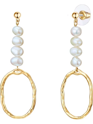 Perldesse Pozłacane kolczyki-wkrętki z perłami rozmiar: onesize
