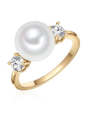 Perldesse Pozłacany pierścionek z perłą rozmiar: 52