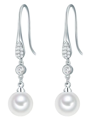 Perldesse Kolczyki w kolorze srebrno-białym z perłami rozmiar: onesize