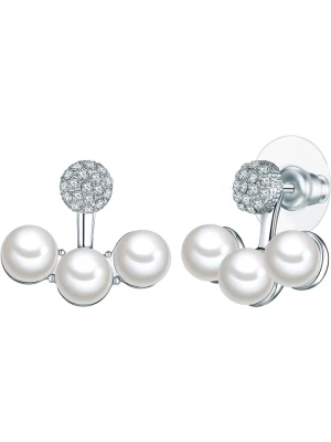 Perldesse Posrebrzane kolczyki-wkrętki z perłami rozmiar: onesize