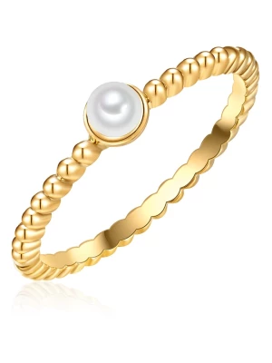 Yamato Pearls Pozłacany pierścionek z perłą rozmiar: 58