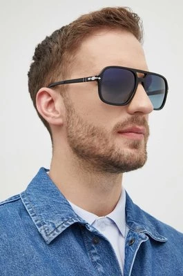 Persol okulary przeciwsłoneczne męskie kolor czarny 0PO3328S