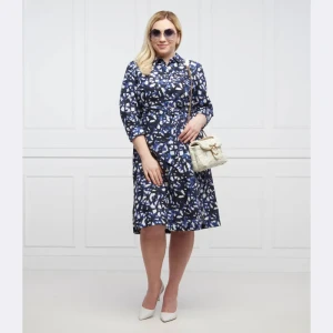 Persona by Marina Rinaldi Sukienka DOC Plus size | z dodatkiem lnu