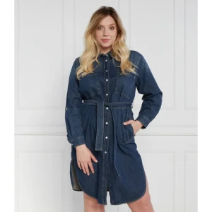 Persona by Marina Rinaldi Sukienka z paskiem plus size | denim