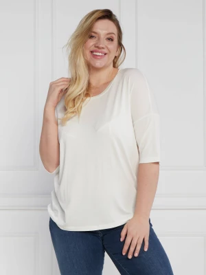Persona by Marina Rinaldi T-shirt plus size | Oversize fit biały