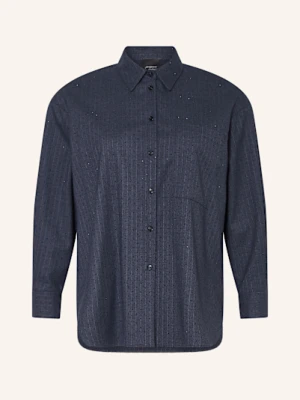 Persona Marina Rinaldi Koszula Z Ozdobnymi Kamykami blau