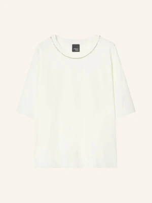 Persona Marina Rinaldi Koszulka Pmrmito Z Kamieniami Ozdobnymi weiss