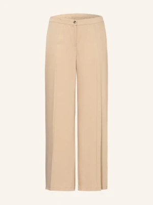 Persona Marina Rinaldi Spodnie Marlene Pmravio Z Lnu beige