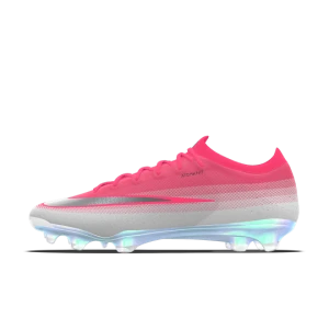 Personalizowane korki piłkarskie z niską cholewką na twardą murawę Nike Mercurial Vapor 17 Elite By You - Różowy