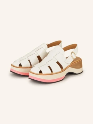 Pertini Sandały Na Platformie beige