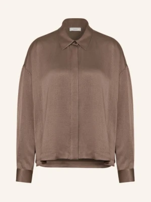Peserico Bluzka Koszulowa Z Satyny braun