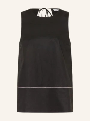 Peserico Bluzka Z Ozdobnymi Kamieniami schwarz