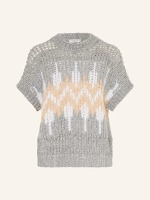 Peserico Dzianinowa Koszulka Z Dodatkiem Alpaki grau