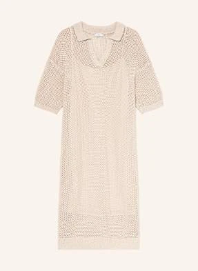 Peserico Dzianinowa Sukienka Z Cekinami beige