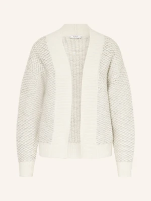 Peserico Dzianinowe Wdzianko Z Dodatkiem Alpaki I Błyszczącej Przędzy weiss