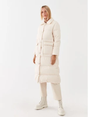 Peserico Easy Płaszcz zimowy M24434 Écru Regular Fit