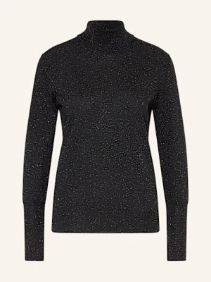 Peserico Golf Z Błyszczącą Przędzą schwarz