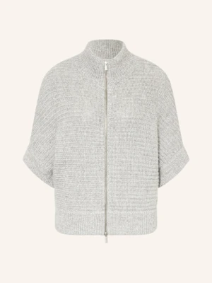 Peserico Kardigan Z Rękawami 3/4 I Cekinami grau