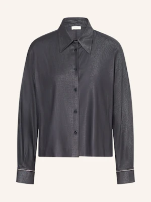 Peserico Koszula Z Satyny Z Ozdobnymi Kamykami blau