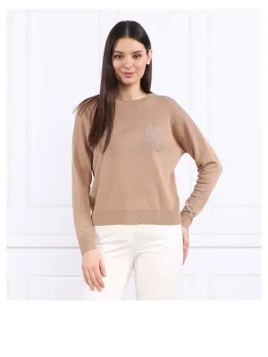 Peserico Lniany sweter | Regular Fit