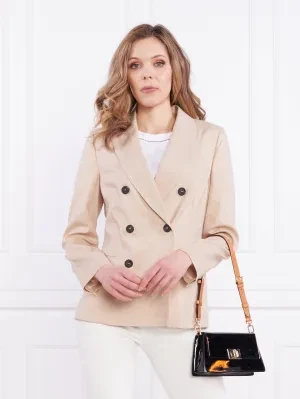 Peserico Marynarka | Slim Fit | z dodatkiem lnu