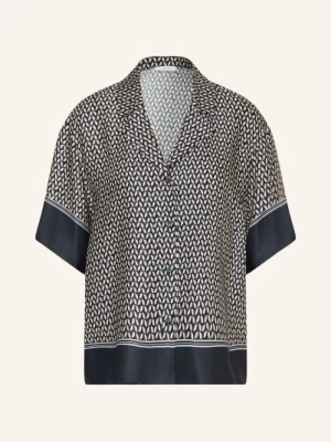 Peserico Satynowa Bluzka blau