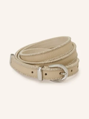 Peserico Skórzany Pasek beige