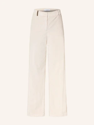 Peserico Spodnie Marlena Ze Sztruksu beige