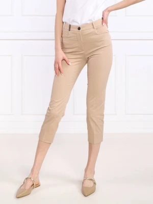 Peserico Spodnie | Skinny fit beżowy
