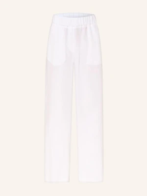Peserico Spodnie Z Lnu Typu Marlene weiss