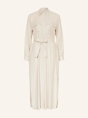 Peserico Sukienka Koszulowa Z Ozdobnymi Kamykami beige
