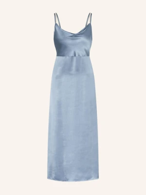 Peserico Sukienka Satynowa blau