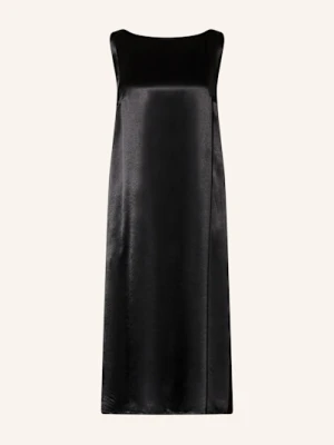 Peserico Sukienka Satynowa schwarz