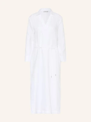 Peserico Sukienka Z Lnu weiss