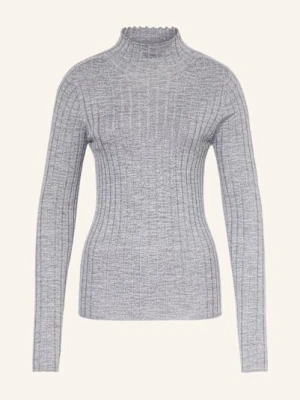 Peserico Sweter Z Błyszczącą Przędzą grau