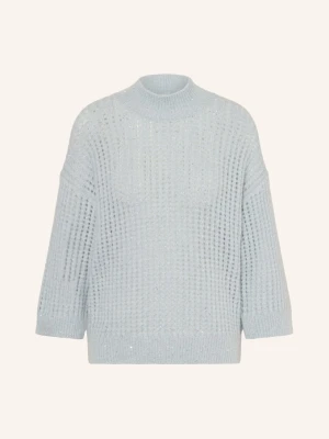 Peserico Sweter Z Cekinami I Rękawami 3 / 4 blau