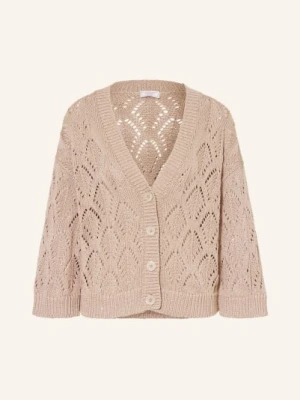 Peserico Sweter Z Cekinami I Rękawami 3/4 gold